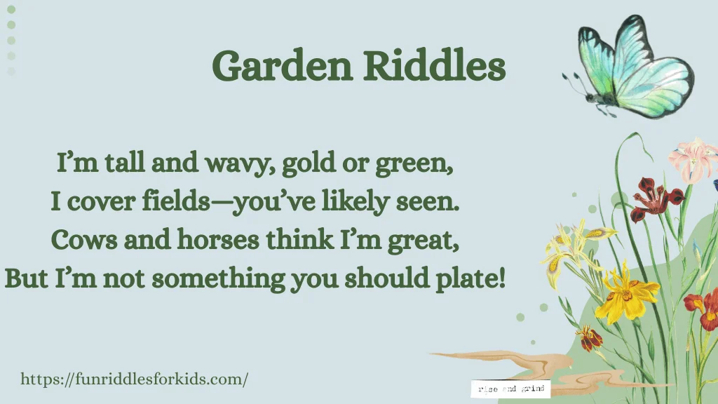 Garden Riddles with Answers