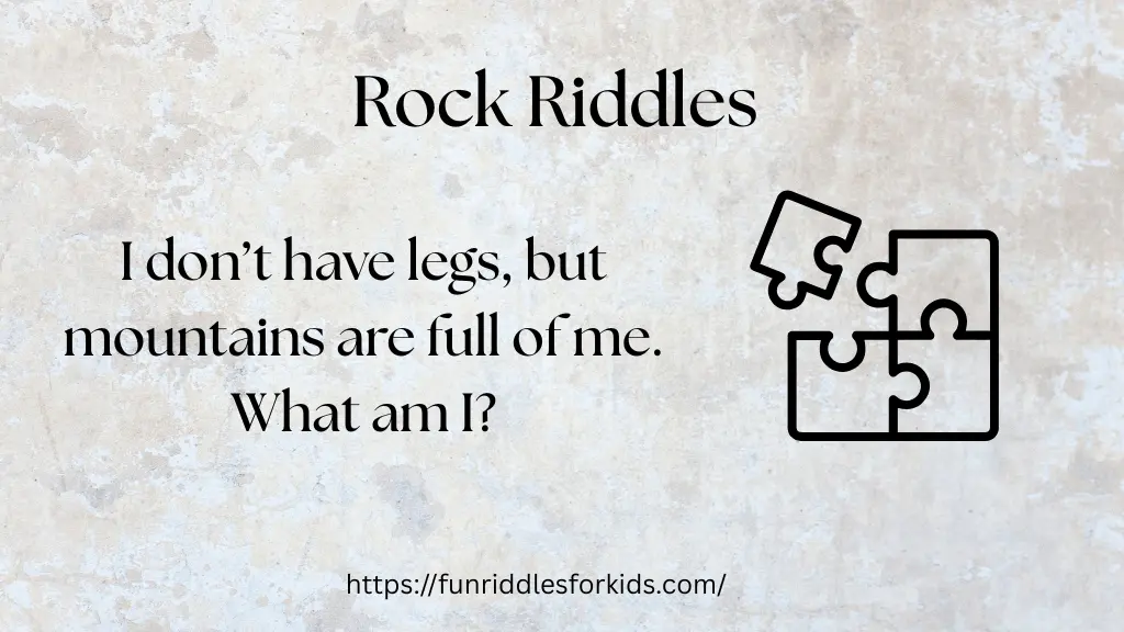 Rock Riddles with Answers