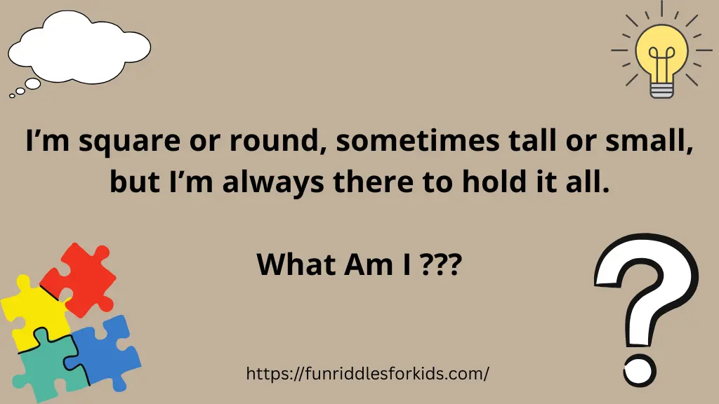 Table Riddles with Answers
